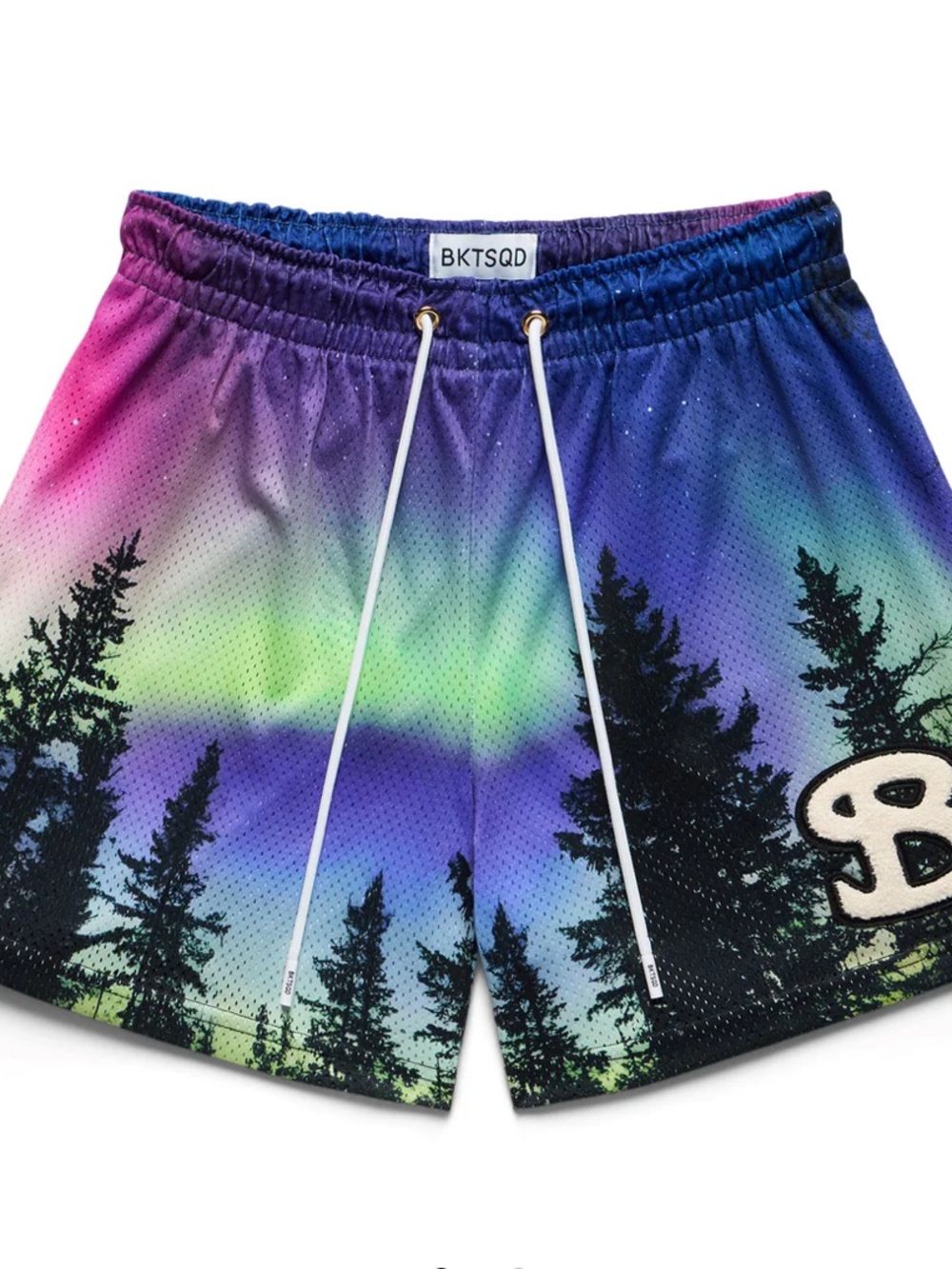 Adult Bucketsquad Forest Sky Mesh Shorts